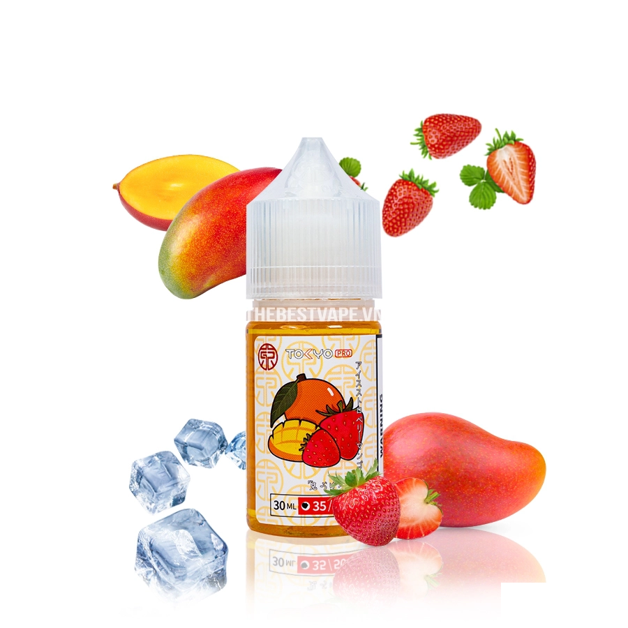 سالت نیکوتین توکیو توتفرنگی انبه یخ | TOKYO ICED STRAWBERRY MANGO SALT JUICE